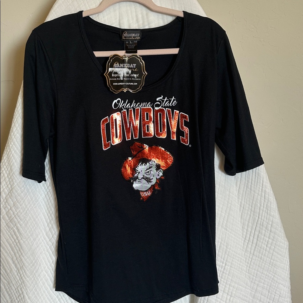 Oklahoma State  Black Gameday Couture NWT